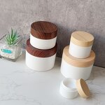 Cream Jar Factory - 10-200g Empty Jar with Wooden Cap
