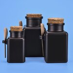 Body Scrub Bottle Factory - 100-300ml ABS Square with Spoon