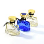 Perfume Bottle Factory - Blue Glass with Bowknot Screen Print