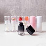 Lip Gloss Tube Manufacturer - 4ml Transparent Custom Logo Design