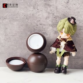 Plastic Packaging Jar Factory - 30g Matte Chocolate Color Spherical