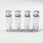 Lip Color Tube Factory - 2ml Square Textured Plastic Custom