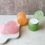 Cosmetic Cream Jar Factory - 180ml Round Pink PP Empty