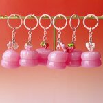Cosmetic Jar Factory - 5g Pink Cute Lid Plastic with Keychain