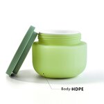 Cream Jar Factory - 250g Green Plastic with Screw Lid