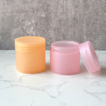 Cosmetic Cream Jar Factory - 180ml Round Pink PP Empty