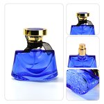 Perfume Bottle Factory - Blue Glass with Bowknot Screen Print