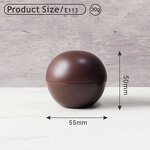 Plastic Packaging Jar Factory - 30g Matte Chocolate Color Spherical