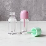 Lip Gloss Tube Manufacturer - 4ml Transparent Custom Logo Design