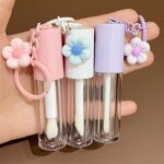 Lip Gloss Tube Factory - 6ml Pink Cute Empty Tube with Pendant