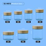 Face Cream Jar Factory - 100-200g Clear Glass with Bamboo Lid