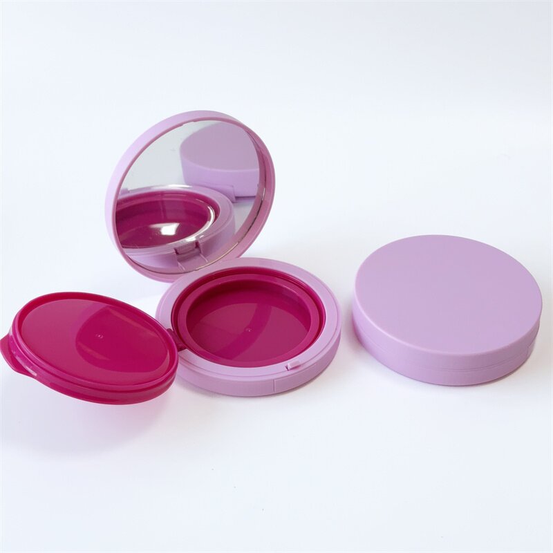 Air Cushion Box Factory - 25g Pink Round Empty with Mirror
