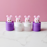 Cosmetic Jar Factory - 8g Purple Rabbit Lid Plastic Empty