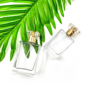 Perfume Spray Bottle Factory - 30-100ml Clear Vintage Square