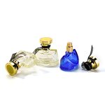 Perfume Bottle Factory - Blue Glass with Bowknot Screen Print