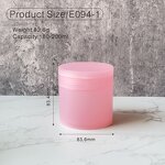 Cosmetic Cream Jar Factory - 180ml Round Pink PP Empty