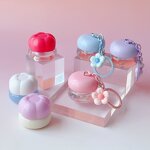 Cosmetic Jar Factory - 5g Pink Cute Lid Plastic with Keychain