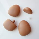 Cosmetic Bottle Factory - 40ml Plastic Egg Shape Screw Cap