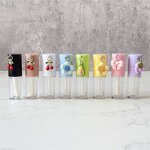 Lip Gloss Tube Factory - 6ml Pink Cute Empty Tube with Pendant