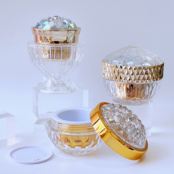 Cream Jar Manufacturer - 30-50g Luxury Diamond Style Custom