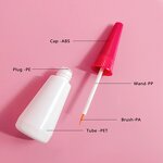 Eyeliner Container Factory - 16ml Plastic with Yellow Tips