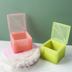 Body Lotion Jar Factory - Candy Color Square PP with Tweezers