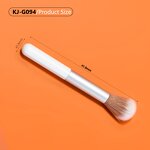 Makeup Brush Factory - Silvery White Handle Customizable
