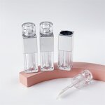 Lip Color Tube Factory - 2ml Square Textured Plastic Custom