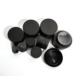 Cosmetic Jar Factory - 1-2oz Matte Black Round Plastic