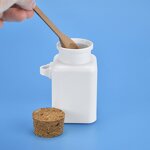 Body Scrub Bottle Factory - 100-300ml ABS Square with Spoon