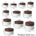 Cream Jar Factory - 10-200g Empty Jar with Wooden Cap