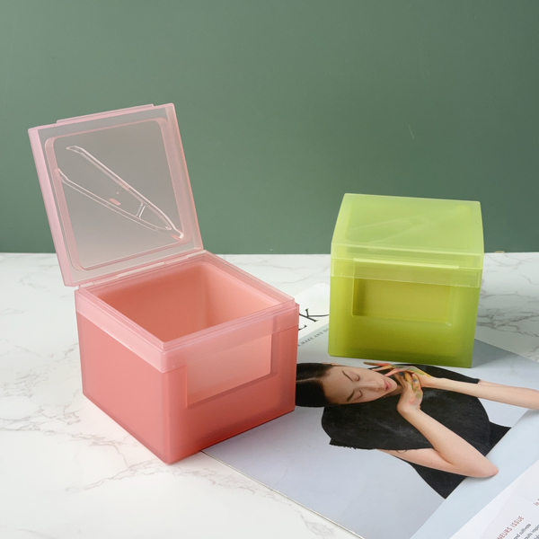 Body Lotion Jar Factory - Candy Color Square PP with Tweezers