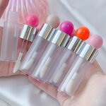 Lip Gloss Tube Factory - 6ml Frosted Cute Spherical with Brush