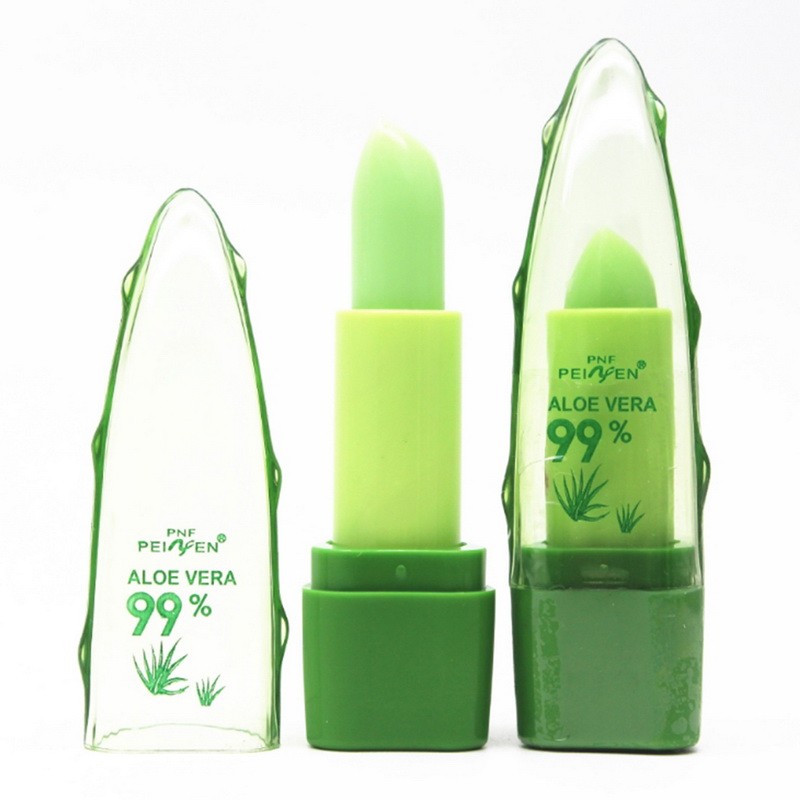 Lip Care 99% ALOE VERA Natural Temperature Change Color Organic Lip Balm