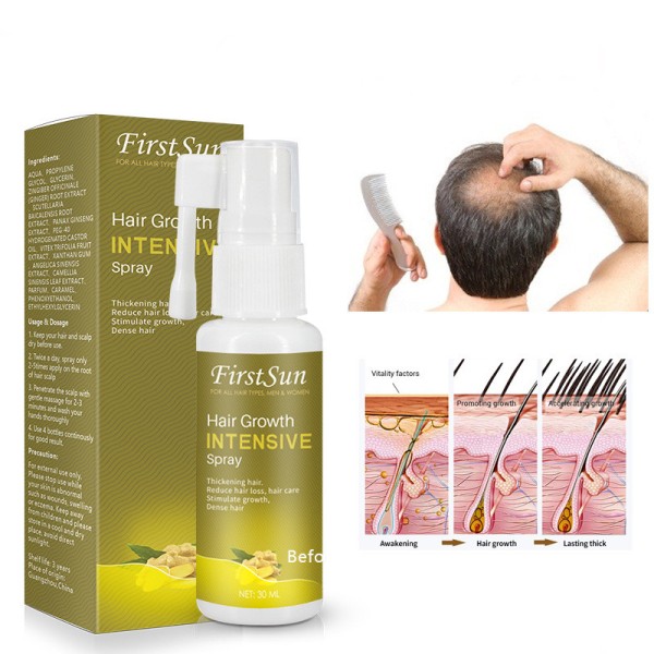 Natural Hair Growth Serum Nutritious and Supple Hair Growth Intensive Spray