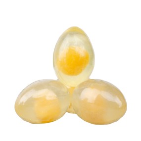 有机草药胶原蛋白鸡蛋和蜂蜜肥皂,天然手工棒,面部美白固体形式