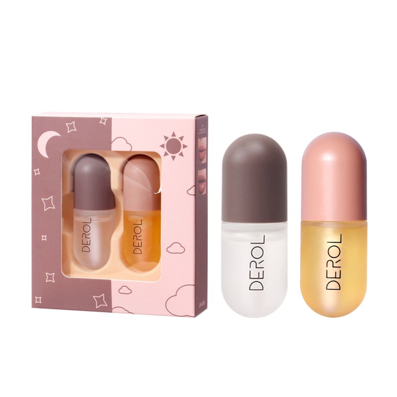 Day Night Most Popular Full and Enlarger Water the Lips Moisturizing Lip Pink Gloss Plumper Maximizing