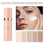 自有品牌全覆盖防水哑光保湿霜SPF 50变色防晒液体粉底妆