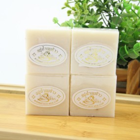 Thailand Rice Milk Soap with Collagen Hand Face Moisturizing Solid Chemical Whitening Ingredients