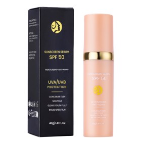 自有品牌全覆盖防水哑光保湿霜SPF 50变色防晒液体粉底妆
