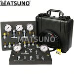 Hydraulic Pressure Gauge Set Factory - 5 Gauges Stainless Steel