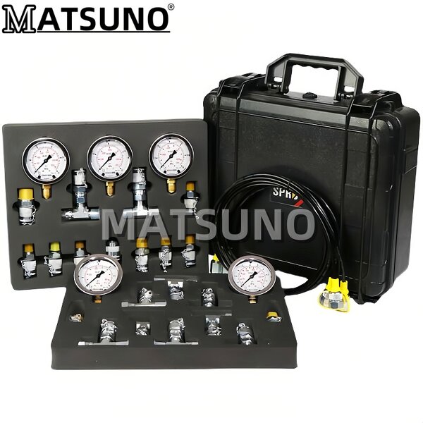 Hydraulic Pressure Gauge Set Factory - 5 Gauges Stainless Steel