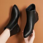 Ankle Boots Factory - OEM Women's Leather Transparent Heel