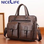 Briefcase Manufacturer - OEM Unisex PU Leather Soft Bag