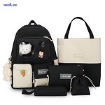 Backpack Set Supplier - OEM 5-Piece Casual School Bag Set