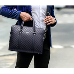 Office Bag Supplier - OEM Real Cow Leather Laptop Briefcase