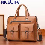 Briefcase Manufacturer - OEM Unisex PU Leather Soft Bag