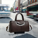 Shoulder Handbag Manufacturer - OEM Crocodile Pattern Leather Large