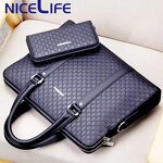 Office Bag Supplier - OEM Real Cow Leather Laptop Briefcase