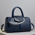 Shoulder Handbag Manufacturer - OEM Crocodile Pattern Leather Large